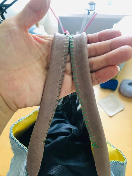 Bag 手縫いのバッグ 布製 スローファッション ハンドメイド 2014 - Billede 8